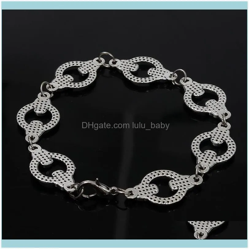 Link, Chain Skeleton Skull Heads Wristband Bracelet Bangle Fit Men And Women Fashion Jewellery1