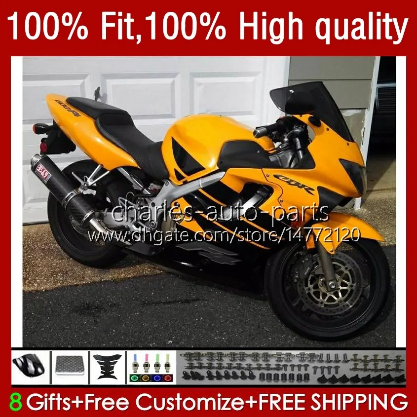 Honda CBR 600F4i 600 F4i FS CC F4 I CBR600F4I 04-07 55NO.166 600CC CBR600 F4I 04 05 2006 2007 CBR600FS 2004 2005 06 07 밝은 오렌지 사출 페어링 키트