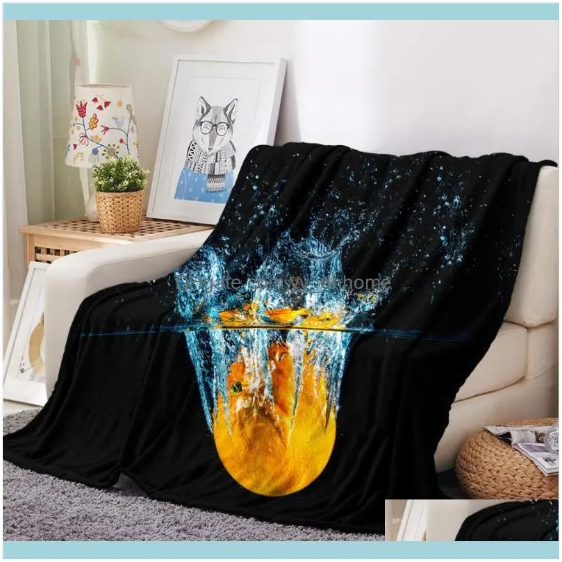 Drink Cup Print Flannel Fleece Plush Throw Blanket on Sofa Bed Winter Warm Blanket Home Textiles Custom Soft Bed Couch Cover1