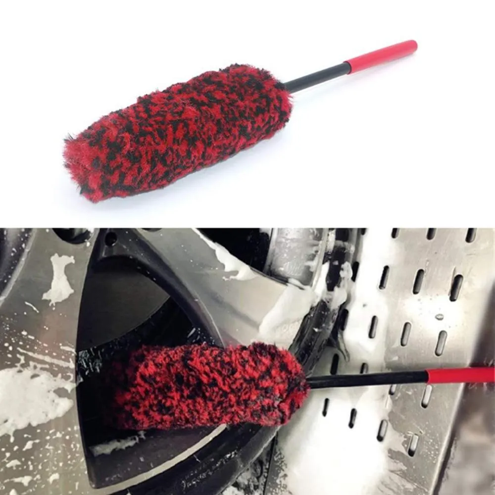 Premium Wool Car Wheel Hub Microfiber Wheel Brush With Flexible Long Handle  And Soft Fiber Bristles For Tire Cleaner From Ecsale007, $4.23