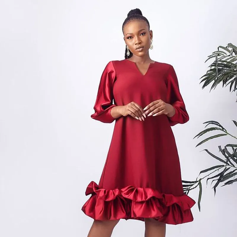 Vestido deals vermelho solto