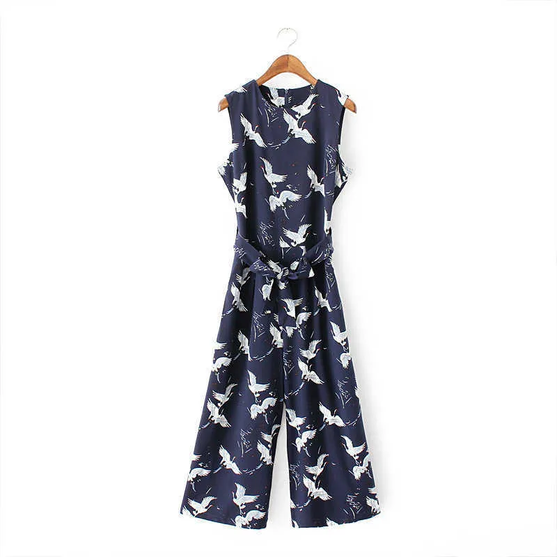 Crane print jumpsuit sales