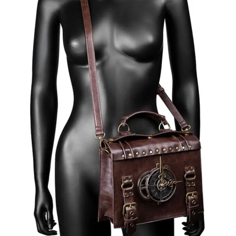 Bolsos de noche señoras Steampunk Mujeres Reloj mecánico Deportes mujer Coreano Bolsos