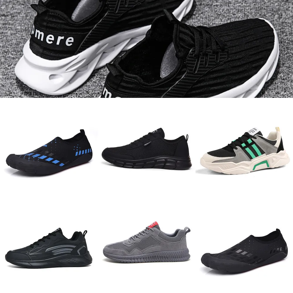 TRJH platform running shoes men mens for trainers white TOY triple black cool grey outdoor sports sneakers size 39-44 1