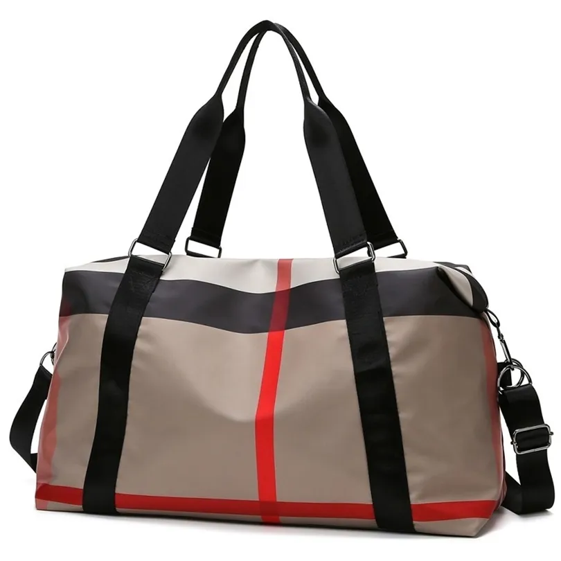 Yoga Gym Bag For Women Design Brand Travel Nylon Airport Duffel Large Capacity Clothes Holiday Weekend Handbag Sac 211103