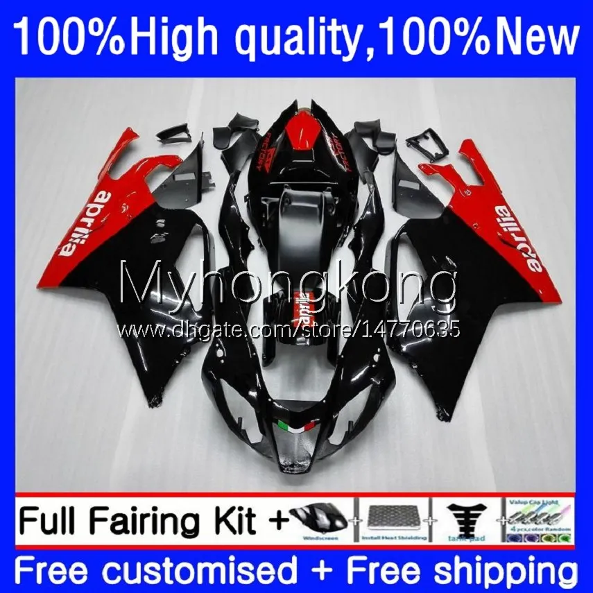 دراجة نارية Fallings for Aprilia RSV 1000 ص 1000R RSV1000R Mille Red Black Hot RV60 Cowling 9no.2 RSV-1000 RSV1000 R RR 03 04 05 05 06 06 06 06 RSV1000RRR 2003 2004 2005 2006