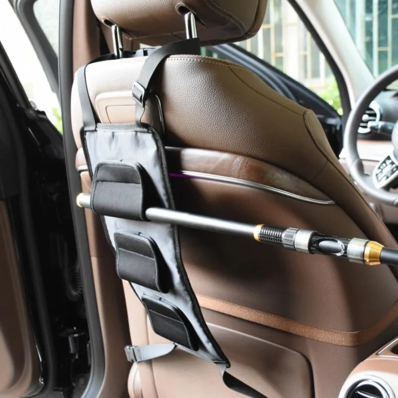 2022 Car Fishing Rod Holder Carrier Backseat Seat Belt Strap Saver