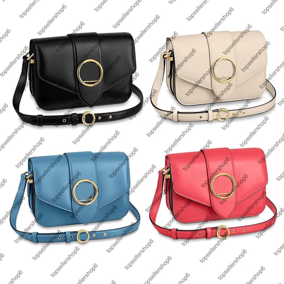 M55948 Pont 9 Torebka Torebka Torba Kobiety Lady Oryginalna Gładka Skóra Cowshide Ramię Clutch Crossbody Circle Signature Klamra Wieczór