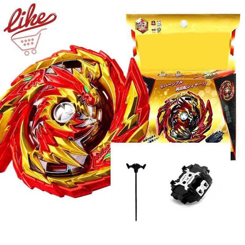 Laike B-155 Master Diabolos Pião com caixa de lançador Conjunto de brinquedos para crianças