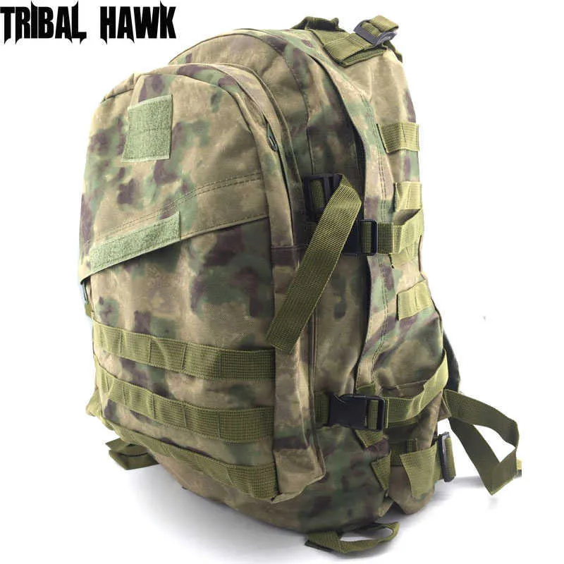 45L En Plein Air Militaire Tactique Sac À Dos Molle Armée Camping Randonnée Trekking Sac À Dos Escalade Alpinisme Chasse Pêche Sac Q0721