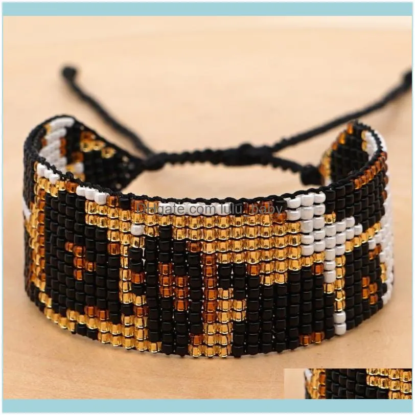 Tennis Go2Boho Leopard Bracelets For Ladies Gifts Miyuki Bracelet Leopar Pulseras Mujer Moda Women Jewelry Handmade Armband Jewellery1