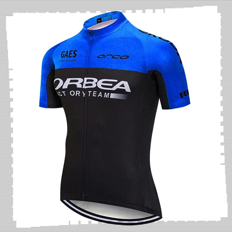 Pro Team Orbea Cykling Jersey Mens Sommar Snabbtork Mountain Bike Sport Sport Uniform Väg Cykel Toppar Racing Kläder Utomhus Sportkläder Y21041422