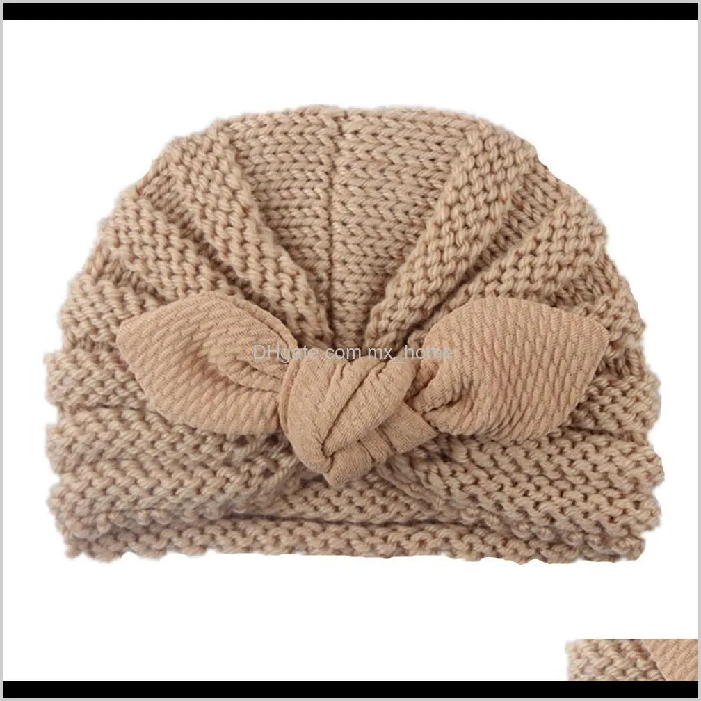 children`s hat wool knitted hat autumn winter new baby corn ear rabbit ear cap for boys and girls