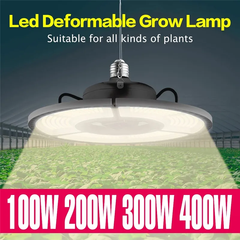 LED PHYTO Lights E27 Seedling Plants lampa 100W 200W 300W 400W Full Spectrum Sollike ljus Grow Tält Varm Vit Växtlampa
