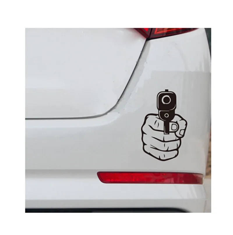 Cool pistol bil klistermärken för bilar scratch cover bil bränsletank decal cap decoration klistermärken