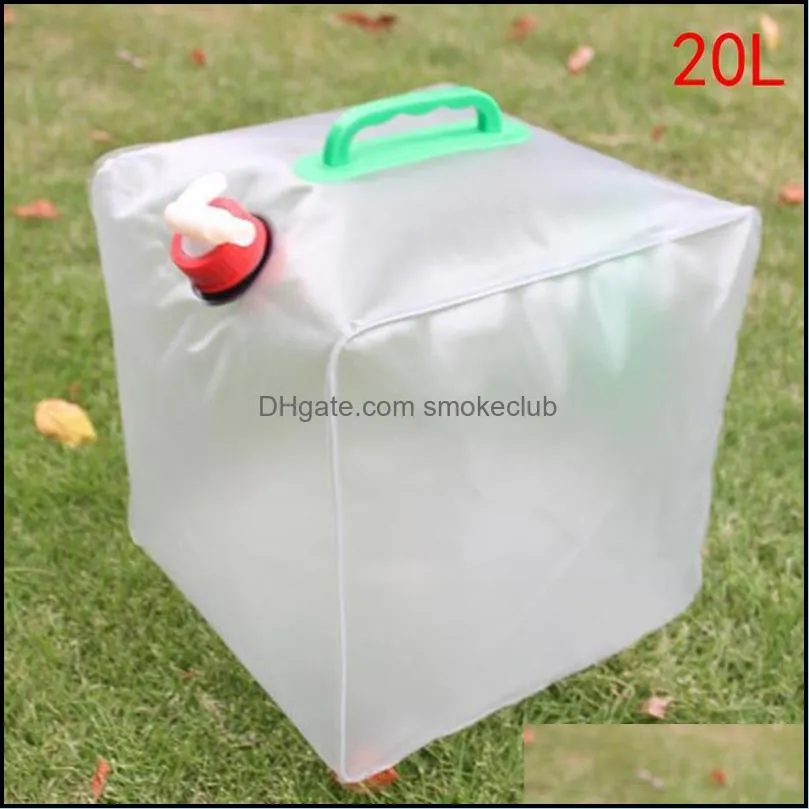 Outdoor Bags 1PCS 10L/20L Folding Drinking Water Bag Camping Storage Containers