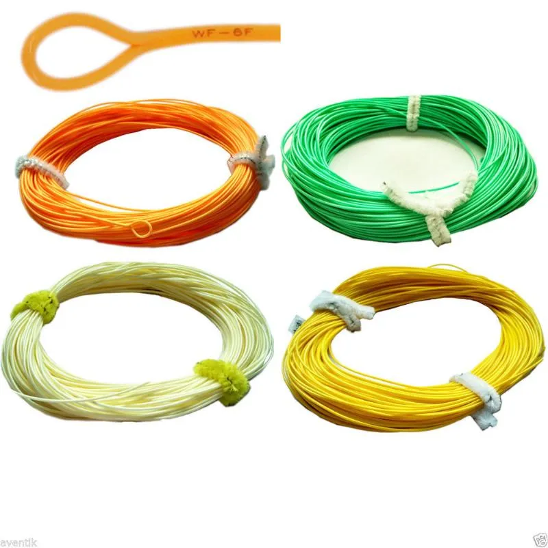 Braid Line Aventik Weight Forward Floating Fishing Con Passante in PVC 4 Colori Trout Casting L