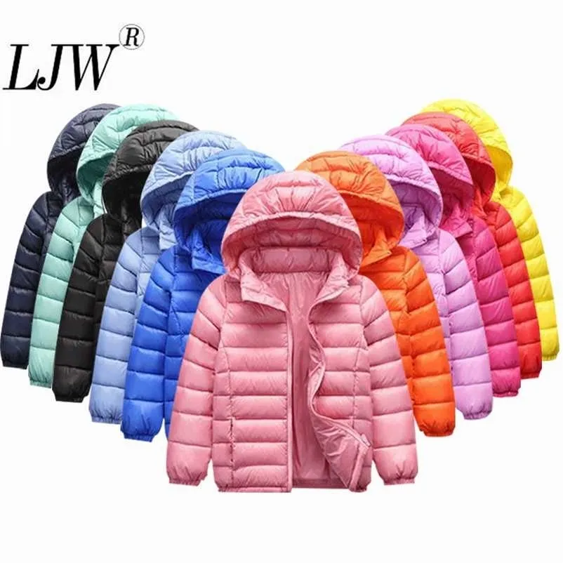 Peuter Coatouterwear90% Duck Down Jas Jas Baby Meisjes Jongens Parka Kids Hood Winter Kinderen Lente Herfst 211204