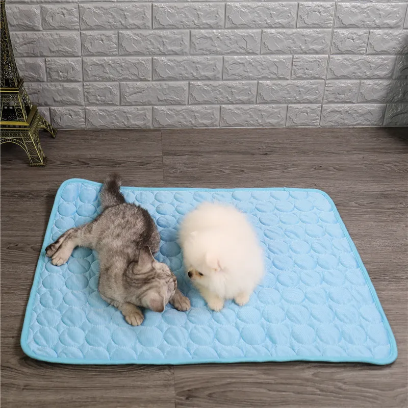 Wholesale Summer Pet Cool Mats Small Cat Cooling Pad Pets House Kennels Sofa Breathable Bed Mat SummerPadMat WLL905