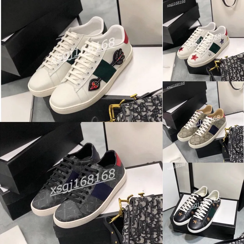 Klassisk herrläder honung casual sko lyxdesigner kvinnors sneakers plattformar tryck mönster par skor mode personlighet vild luxe sneaker