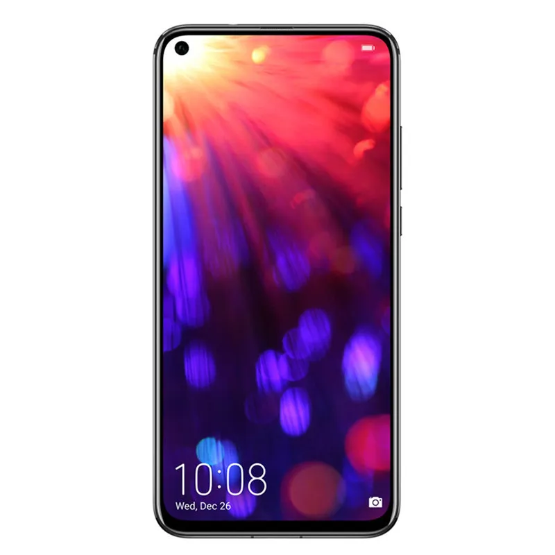 Orijinal Huawei Onur V20 4G LTE Cep Telefonu 6 GB RAM 128 GB ROM Kirin 980 Octa Çekirdek Android 6.4 "48.0MP TOF Parmak İzi ID Akıllı Cep Telefonu