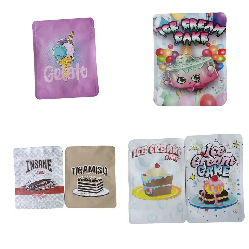 Ice Cake 7 3.5 Gram 420 Mylar Bag Deodorant Polyester Foil Gummies Exoticx Car Packaging Zipper Pouch Packing Bags Resealable Edibles jlldqE