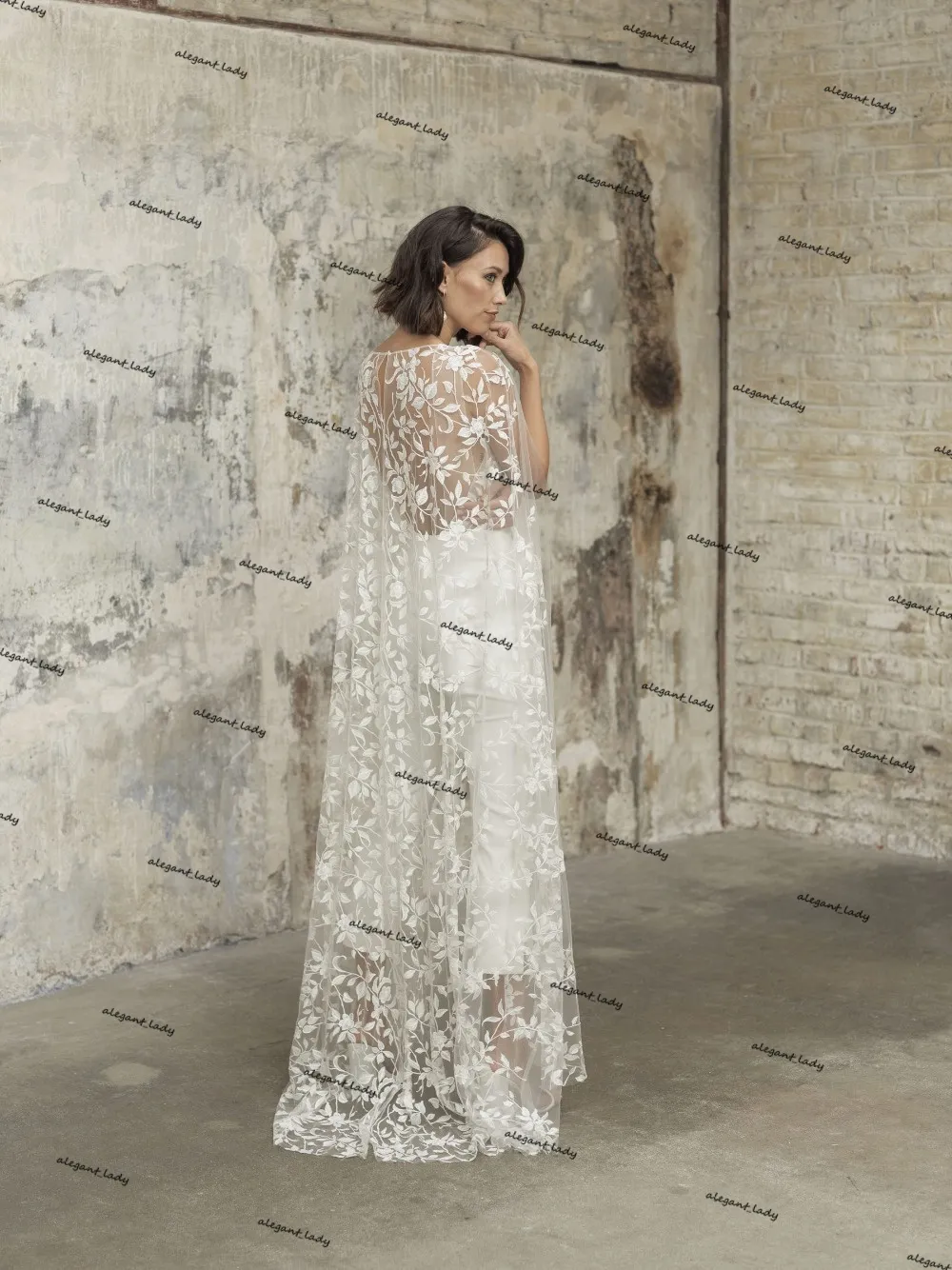 Combinaison avec discount cape mariage