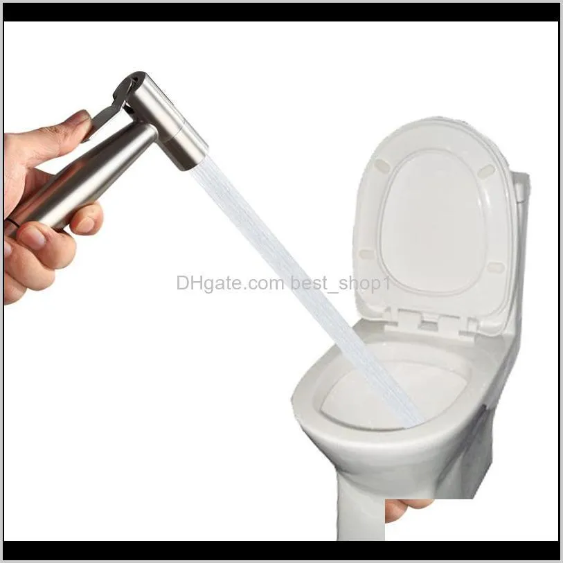 stainless steel toilet hand held bidet faucet sprayer bidet set sprayer toilet spray for bathroom shower head 200925