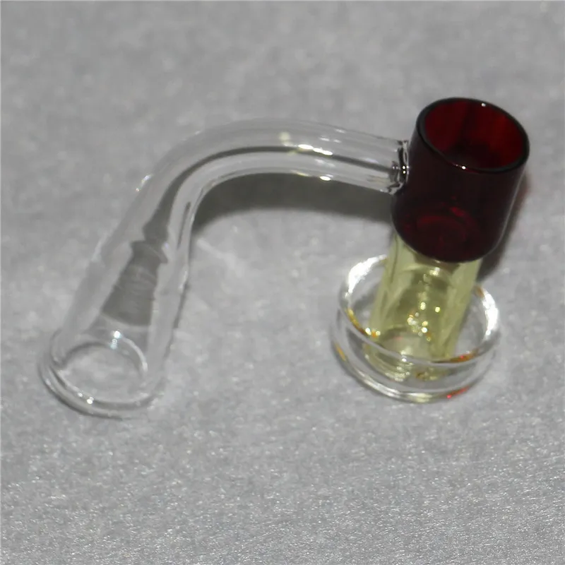 Rökning Terp Slopper Quartz Banger Nail Set 14mm Man Kvinna Joint Bangers 90 Examens Glödande Pärlglas Marmor Bead Pill Kit