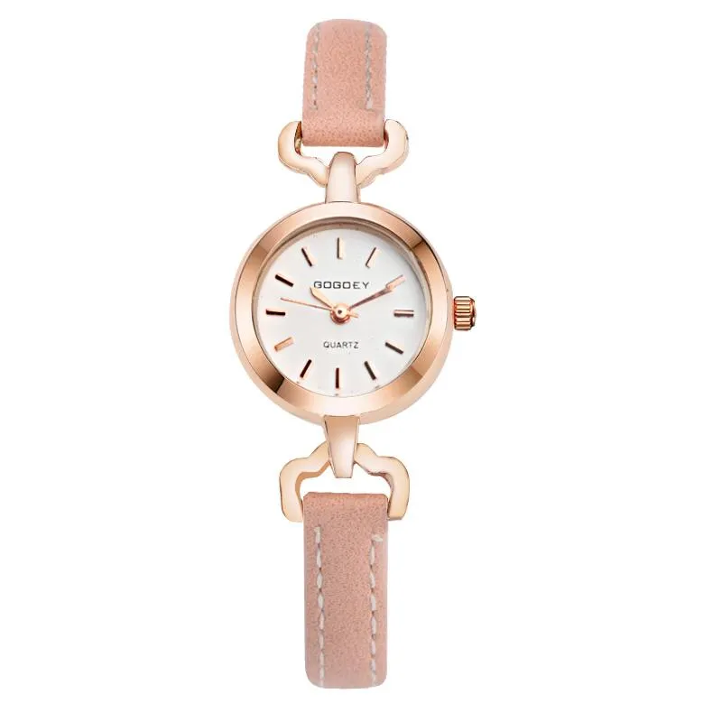 Wristwatches Gogoey Top Róża Zegarki Kobiet Moda Damska Wrist Watch Women Clock Saat Bayan Kola Saati