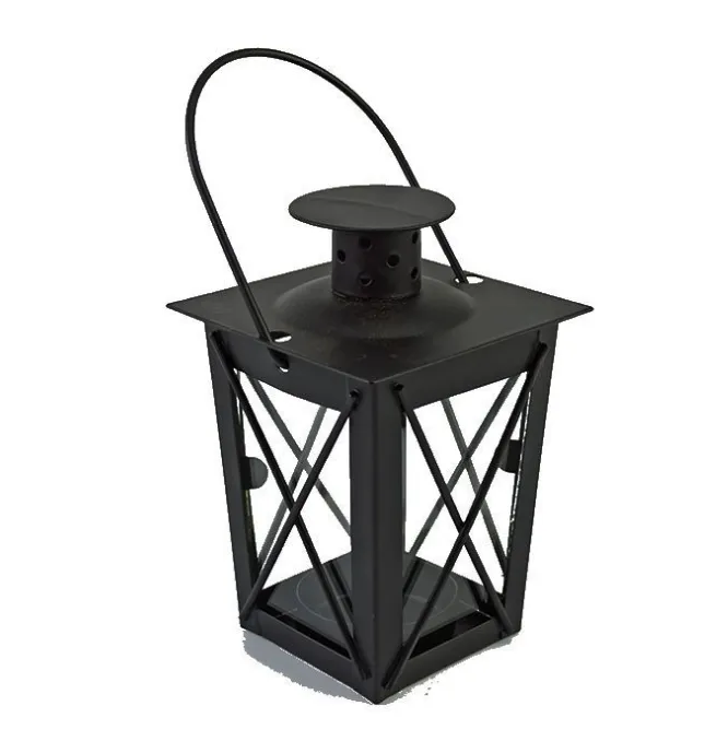 2021 Ny vit / svart metall ljushållare Iron Lantern Wedding Centerpieces Marocko