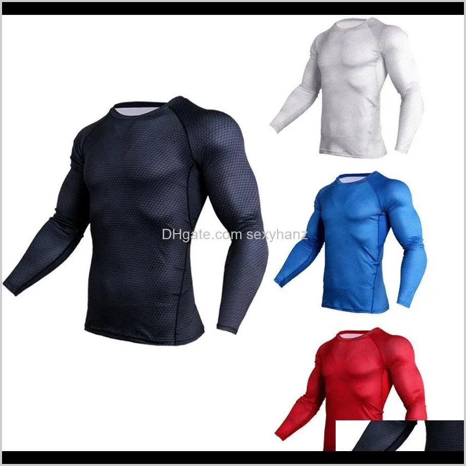 new 3d printed t shirts men compression shirt thermal long sleeve t shirt mens fitness bodybuilding skin tight quick dry tops inty#