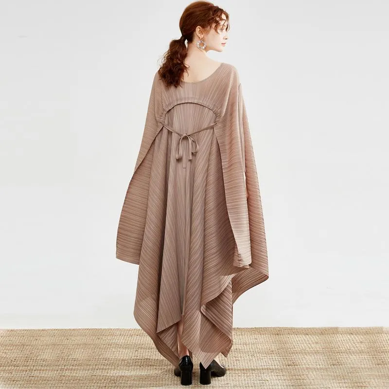 open lace back dress Pleats Please Issey Miyake white dress with mesh panels – sonomama sonomama