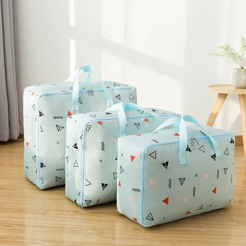 Storage Bags S/M/L/XL Bag Duroble Clothes Quilt Oxford Cloth Travel Package Waterproof Wardrobe Closet Organizer