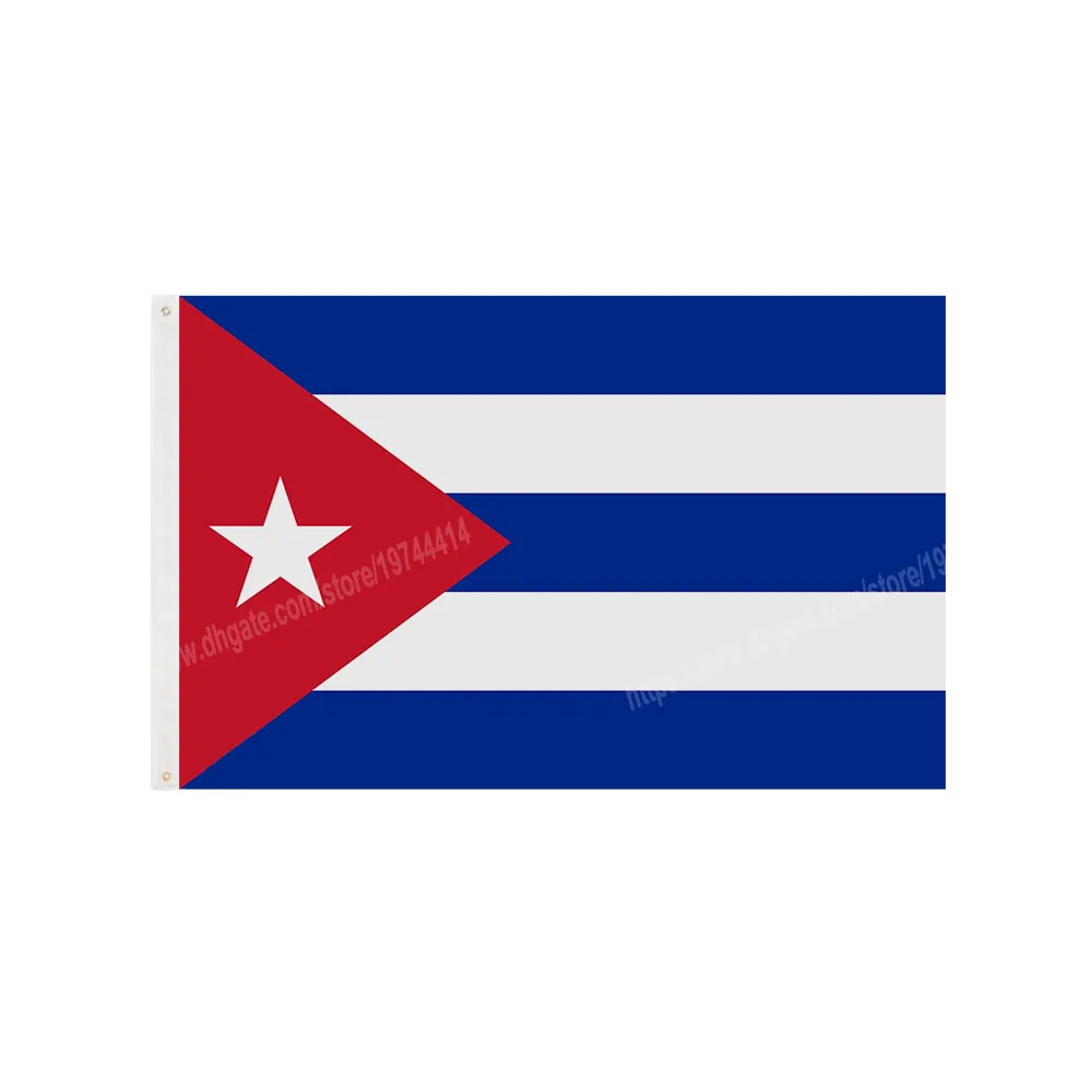 Drapeaux de Cuba bannière nationale en Polyester volant 90x150cm 3 * 5 pieds drapeau partout dans le monde en plein air peut être personnalisé