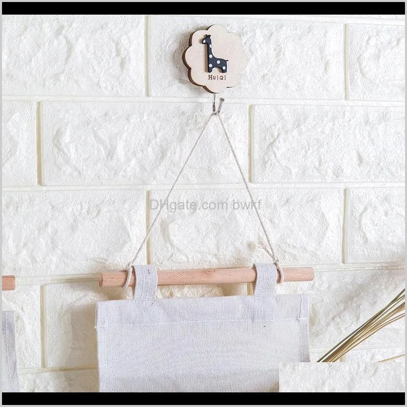 hanging storage bag wall mounted wardrobe sundries hanging bag container fabric cotton pouch cosmetic toys organizer