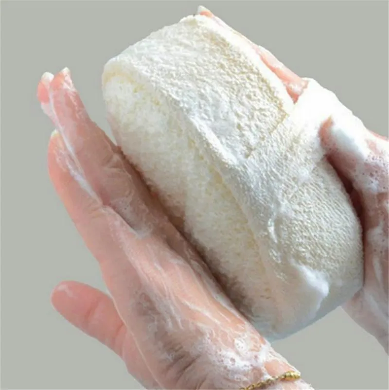 Badeschrubber, natürlicher Luffa-Schwamm, Schrubberbürste, Peeling, Dusche, Körper-Spa-Massagegerät für Männer und Frauen, dd870