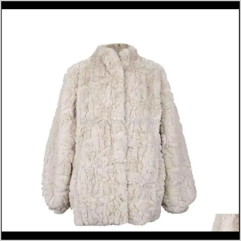 faux fur coat 2021 winter korean temperament retro fur coat female mid-length loose thick velvet trend elegant padded jacket top