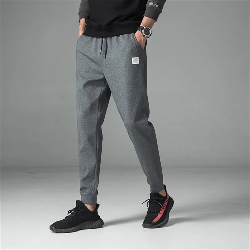 Men Sweatpants Cotton Joggers Male Loose Casual Trousers Track Pants Masculina Sport for Streetwear Harem Homme 210715