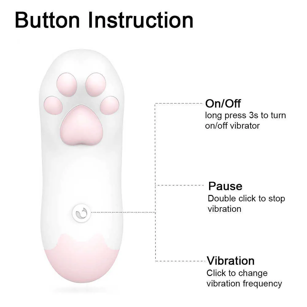 Cat-claw Vibrators Egg G-spot Massage Oral Licking Clitoris Stimulator Sex Toys Waterproof For Women Masturbation Jumping Egg (1)