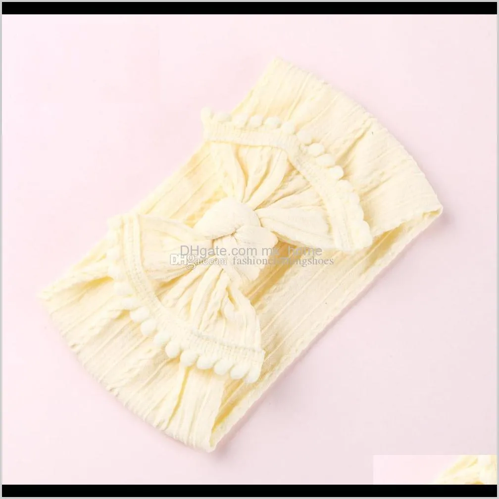 sweet soft lace headbands baby jacquard hair accessories knot hair bow soft band wholesale 27 colors european cute head band boutique