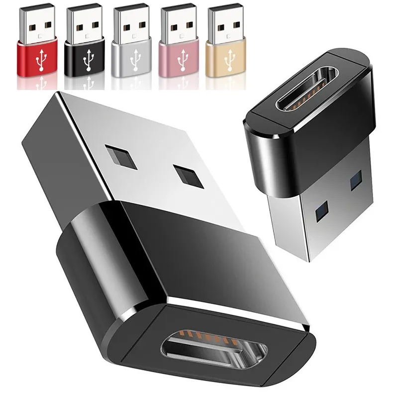 USB A To Type C OTG Adapter USB-C Standard Charging Data Transfer Usb Converter For Huawei Xiaomi Samsung Android Phone