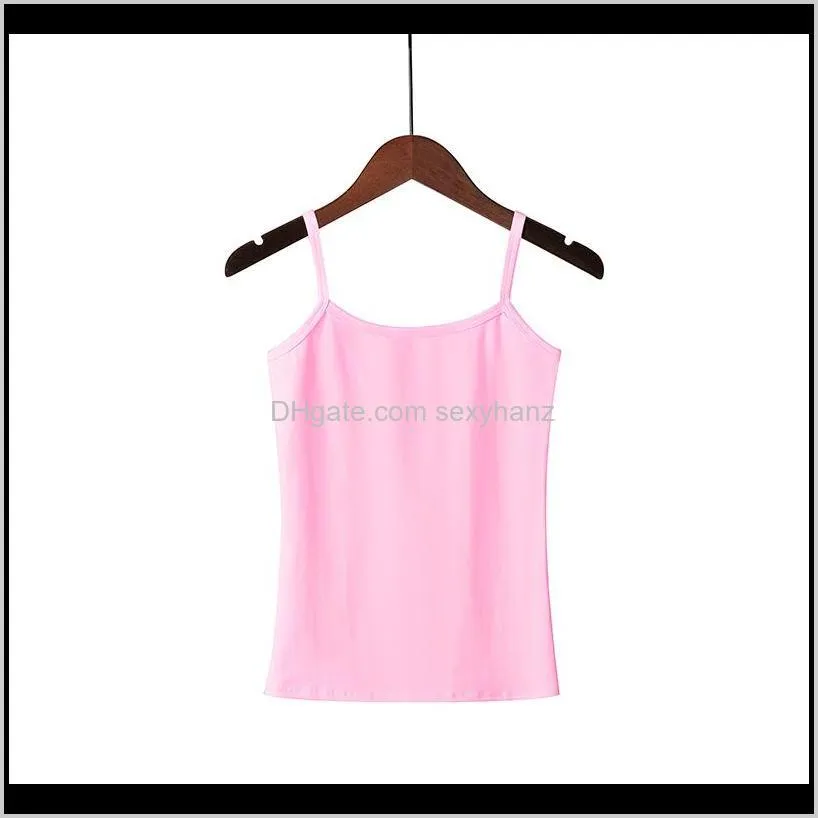 2020 spring summer tank tops women sleeveless plus size t shirt ladies vest singlets camisole cotton ladies vest 16 colors 3xl1