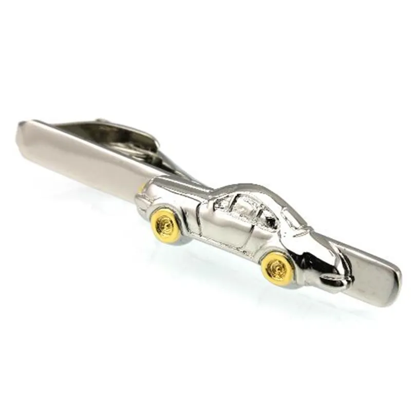 Stil Krawatte Mini Nette Auto Form Krawatte Clip Bar Verschluss Pins Kupfer Made Männer Mode Geschenk Schmuck Zubehör 10 teile/los