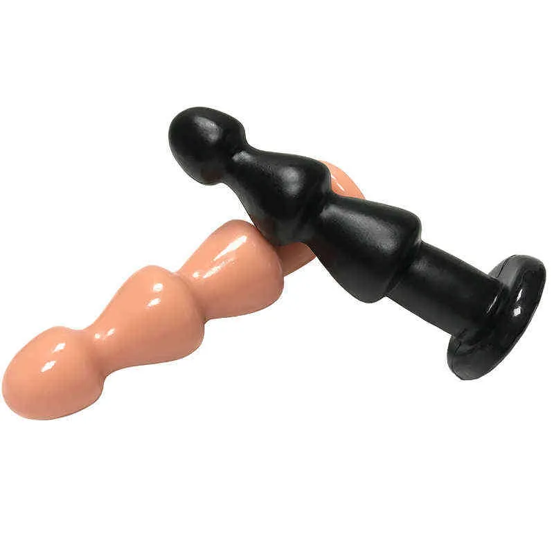 NXY Dildos Analleksaker Stor Bakgård Pearl Pagoda Plugg för män och kvinnor Onanienhet Krysantemum Massage Kul Expansion Vuxenprodukter 0225