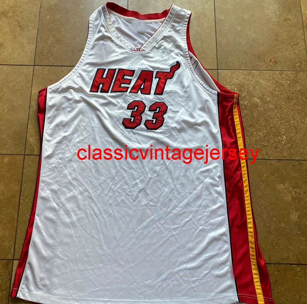 Vintage Alonzo Mourning Jersey bordado personalizado qualquer número de nome XS-5XL 6XL