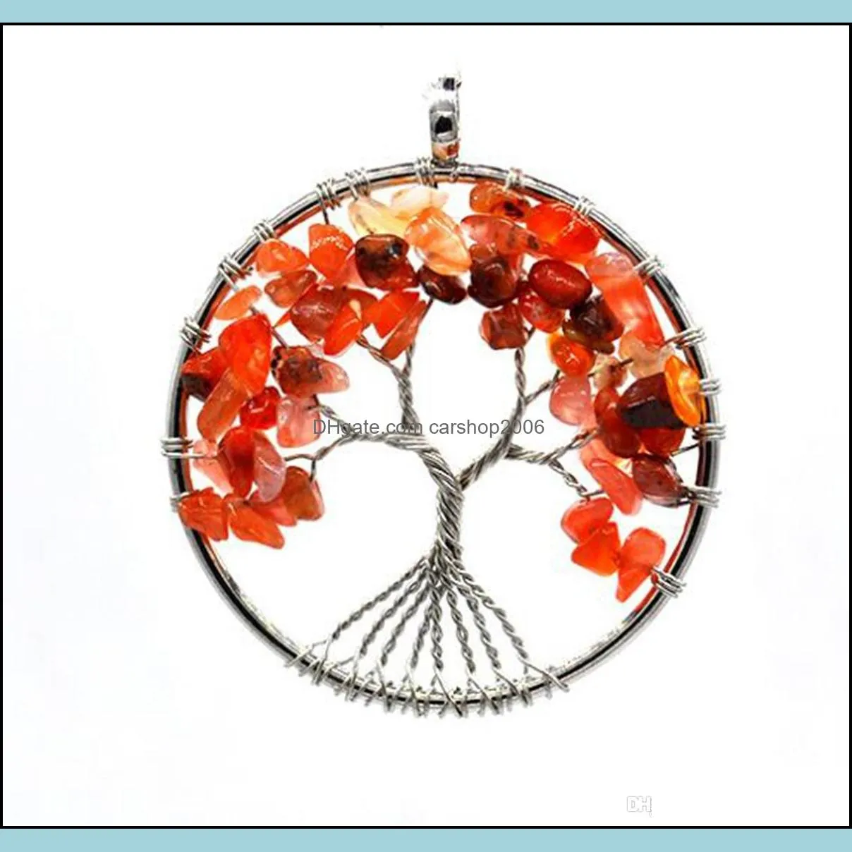Round pendant silver tree roots spread out women`s popular multi-purpose wild accessories