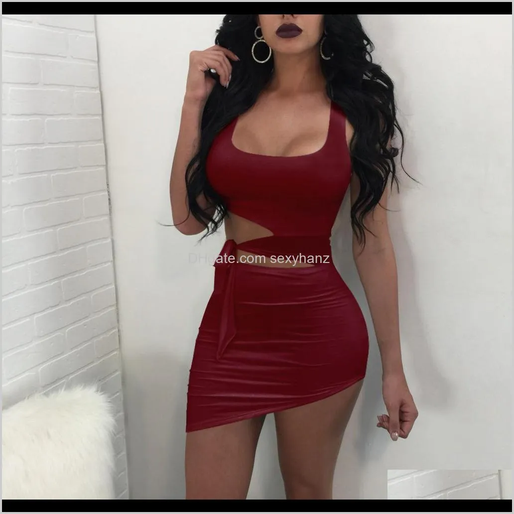 new sexy casual skinny irregular mini dresses women summer black white party club dress size s-xl