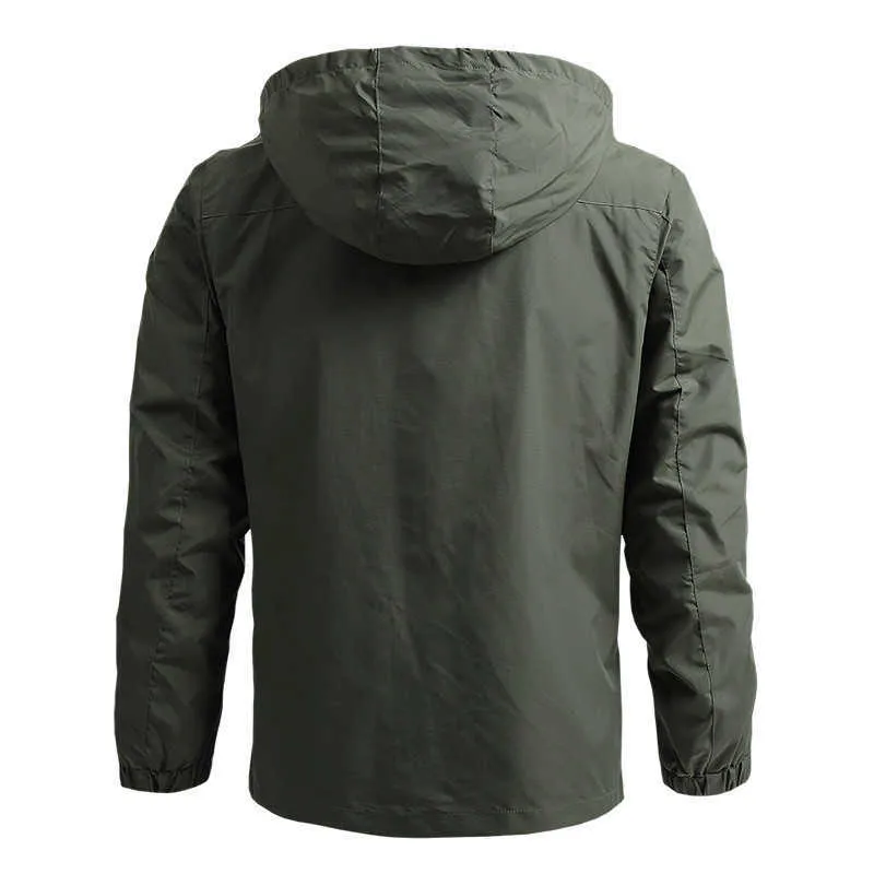 Military Windbreaker Jacket Men Spring Hooded Casual Tactical Breathable  Outwear Climbing Trekking Fishing Waterproof Jackets 210820 From Cong02,  $21.21