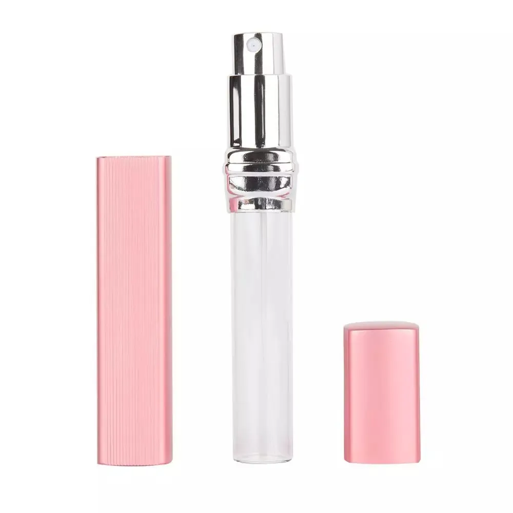 12ml Refillable Travel Perfume Bottle Mini Empty Glass Bottles Spray Waterproof Carrying Bag Leak-Free Refill Glass Container